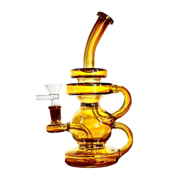 10"CRYSTAL ELECTROPLATED RECYCLER DAB RIG