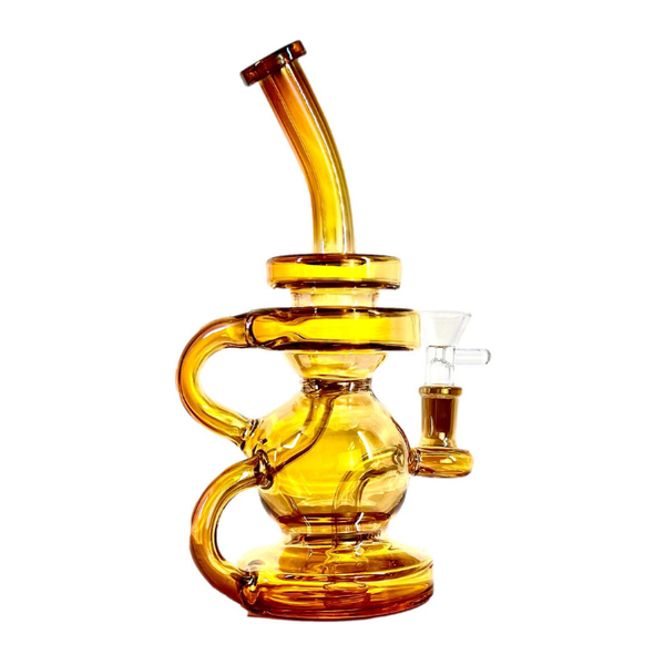 10"CRYSTAL ELECTROPLATED RECYCLER DAB RIG