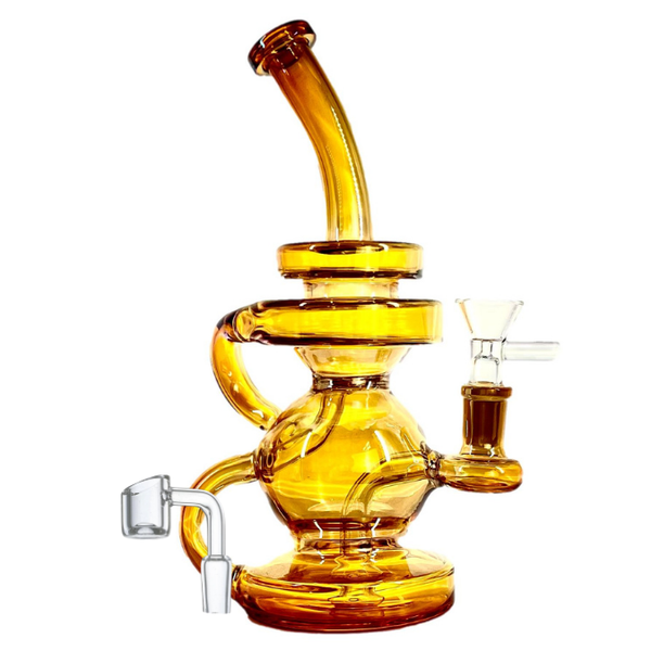 10"CRYSTAL ELECTROPLATED RECYCLER DAB RIG