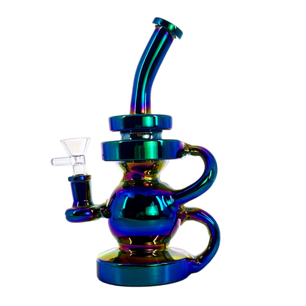 10"CRYSTAL ELECTROPLATED RECYCLER DAB RIG