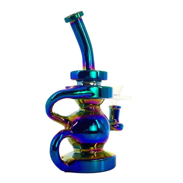 10"CRYSTAL ELECTROPLATED RECYCLER DAB RIG