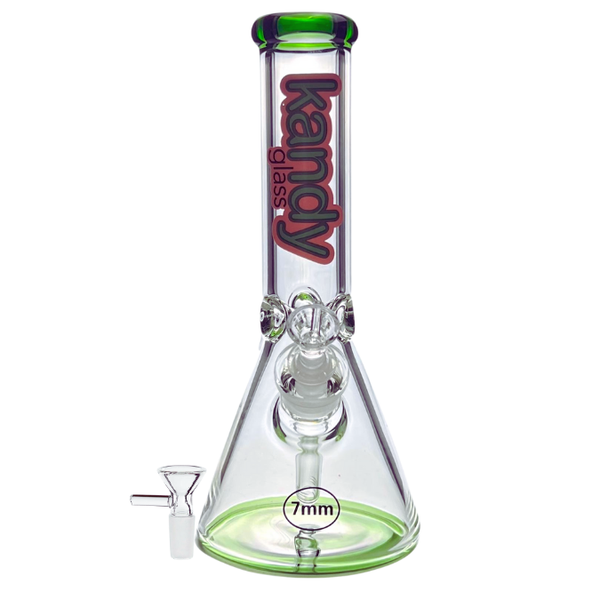 12" KANDY GLASS BEAKER WATER PIPE