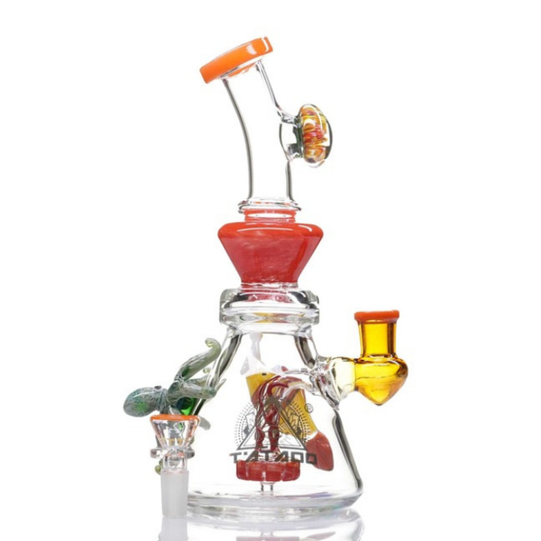 12" TATTOO GLASS HEADY DR. OCTOPUS DAB RIG