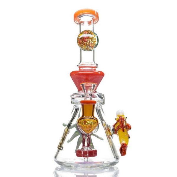 12" TATTOO GLASS HEADY DR. OCTOPUS DAB RIG