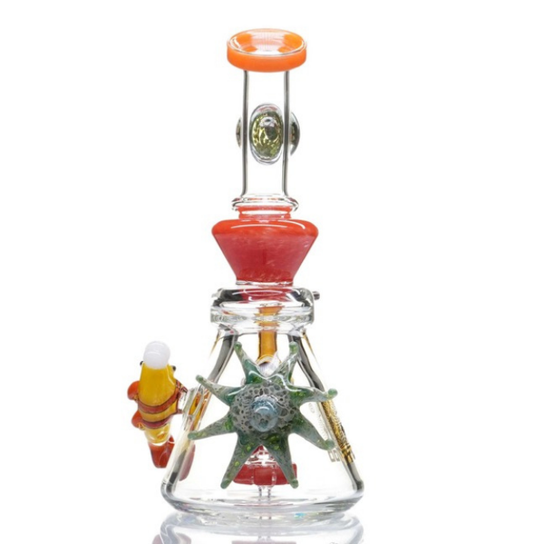 12" TATTOO GLASS HEADY DR. OCTOPUS DAB RIG