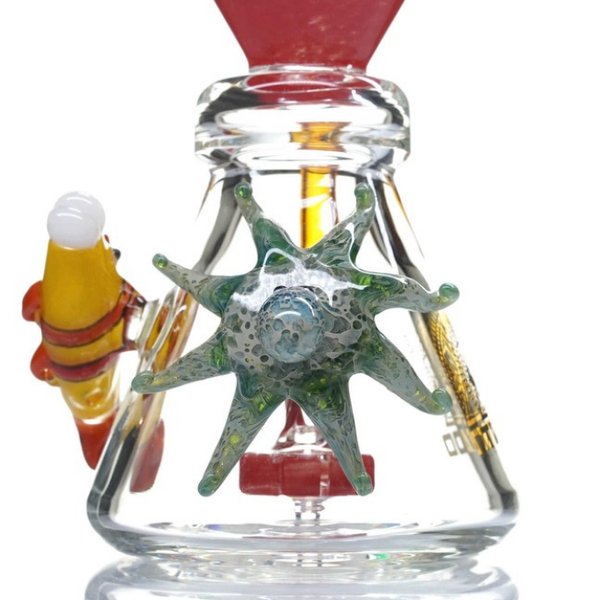 12" TATTOO GLASS HEADY DR. OCTOPUS DAB RIG