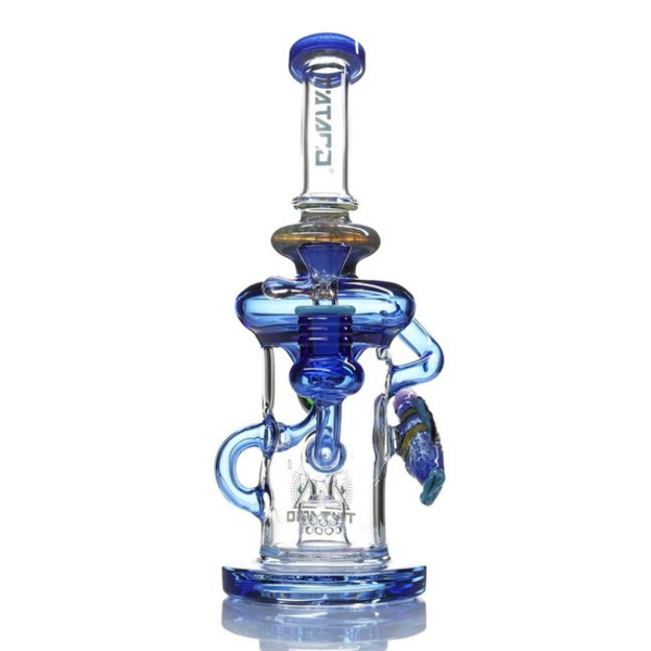 12" TATTOO GLASS POSEIDON DAB RIG