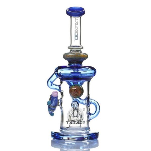 12" TATTOO GLASS POSEIDON DAB RIG