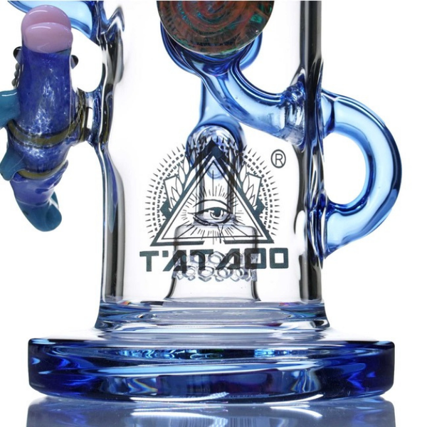 12" TATTOO GLASS POSEIDON DAB RIG