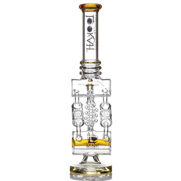 18" LOOKAH GLASS SYMMETRICAL MADNESS TWOER BONG