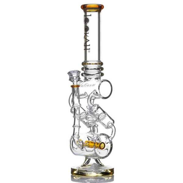 18" LOOKAH GLASS SYMMETRICAL MADNESS TWOER BONG