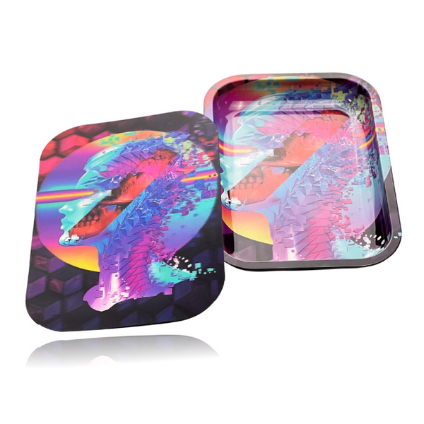 3D HOLOGRAPHIC ROLLING TRAY WITH MAGNETIC LID