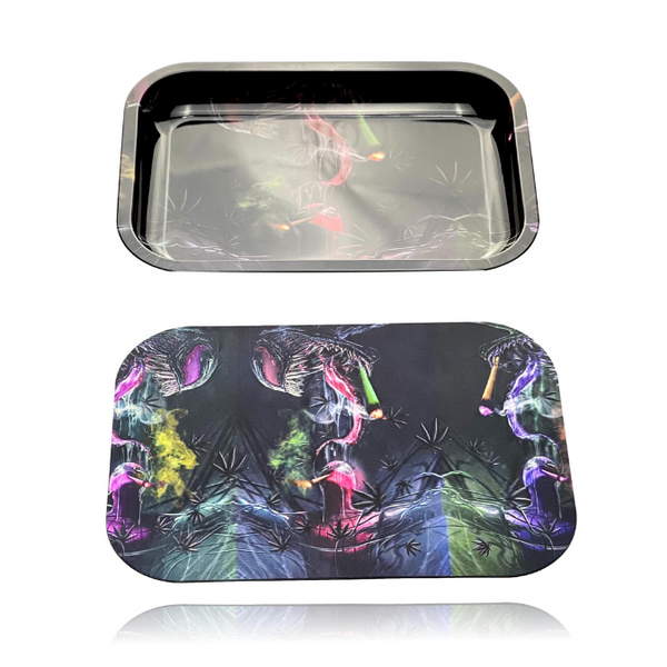 3D HOLOGRAPHIC ROLLING TRAY WITH MAGNETIC LID