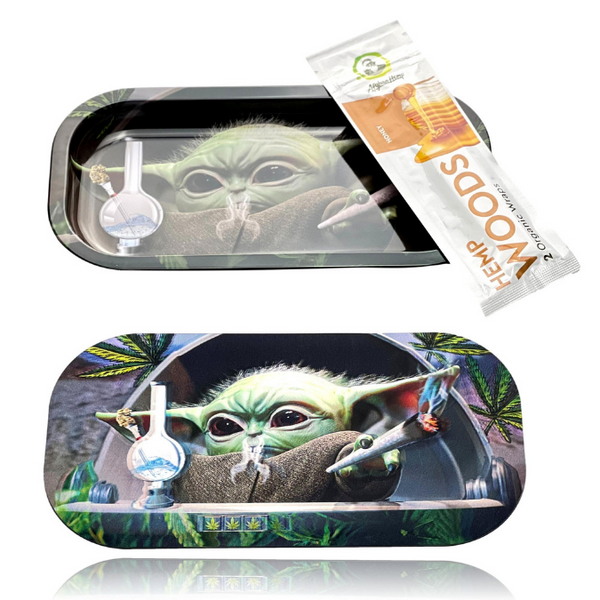 3D HOLOGRAPHIC ROLLING TRAY WITH MAGNETIC LID