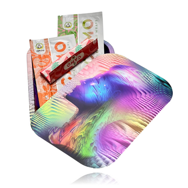 3D HOLOGRAPHIC ROLLING TRAY WITH MAGNETIC LID