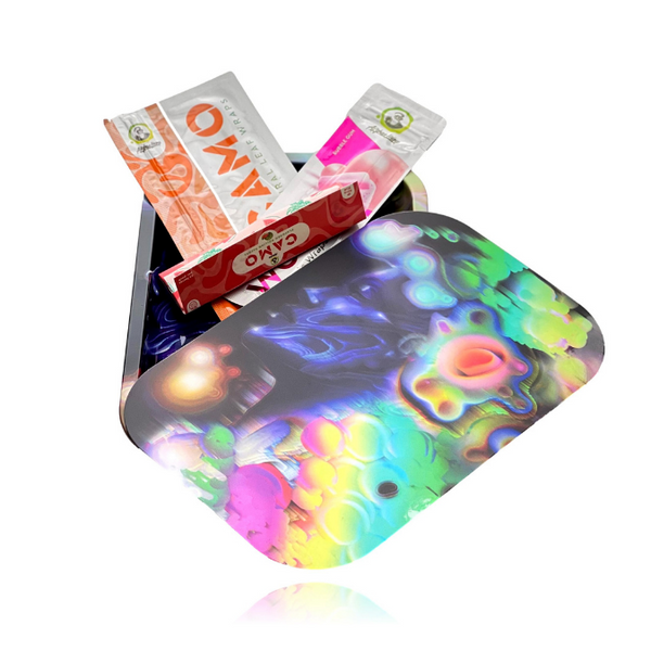 3D HOLOGRAPHIC ROLLING TRAY WITH MAGNETIC LID