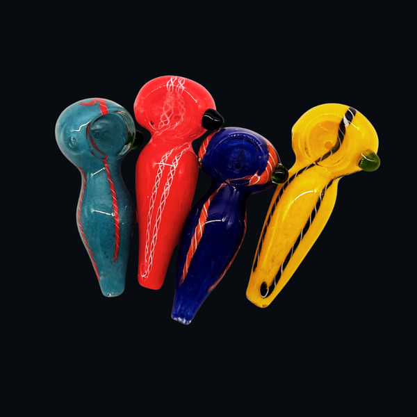 &nbsp;4" Colored Glass Hand Pipe, a sleek and durable smoking accessory designed for an enhanced smoking experience.