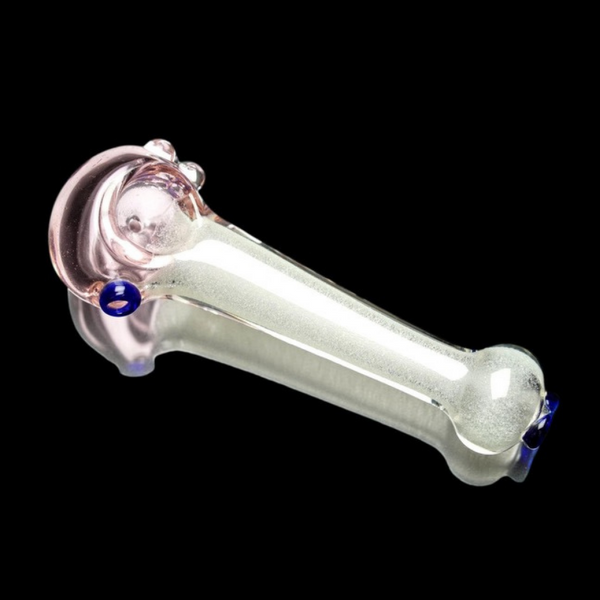 5.5" GLOW PINK TOP GLASS HAND PIPE