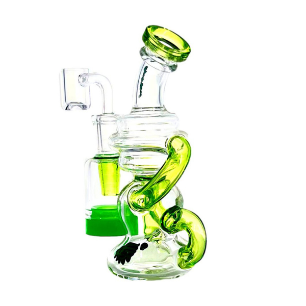 6" CRYSTAL GLASS RECLAIM RECYCLER DAB RIG