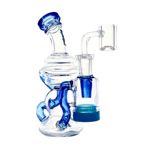 6" CRYSTAL GLASS RECLAIM RECYCLER DAB RIG