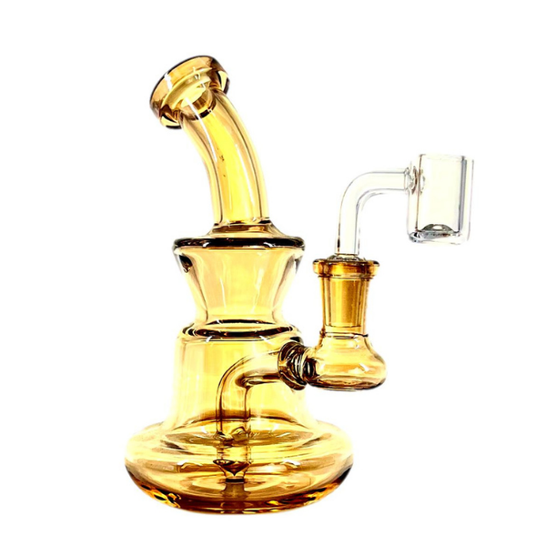 6" CRYSTAL ELECTRO-PLATED PETITE DAB RIG