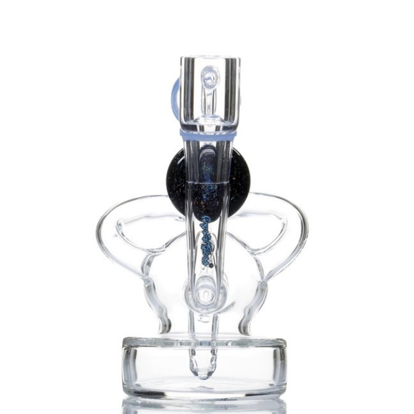 6" CRYSTAL GLASS NEBULA RECYCLER DAB RIG