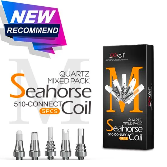 VThe Lookah 710 Quartz Coils are designed for use with Lookah vaporizer pens such as Seahorse X, Swordfish, Mini Unicorn, Dragon Egg, and Q7 Mini. They come in four types: