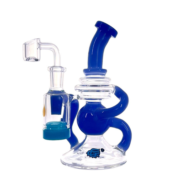 7" CRYSTAL GLASS MIGHTY RECYCLER DAB RIG