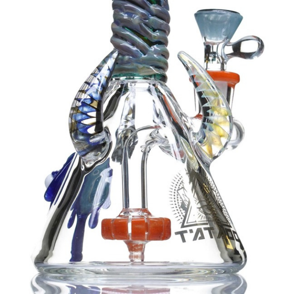 8" TATTOO GLASS TRIPPY SHAMAN DAB RIG