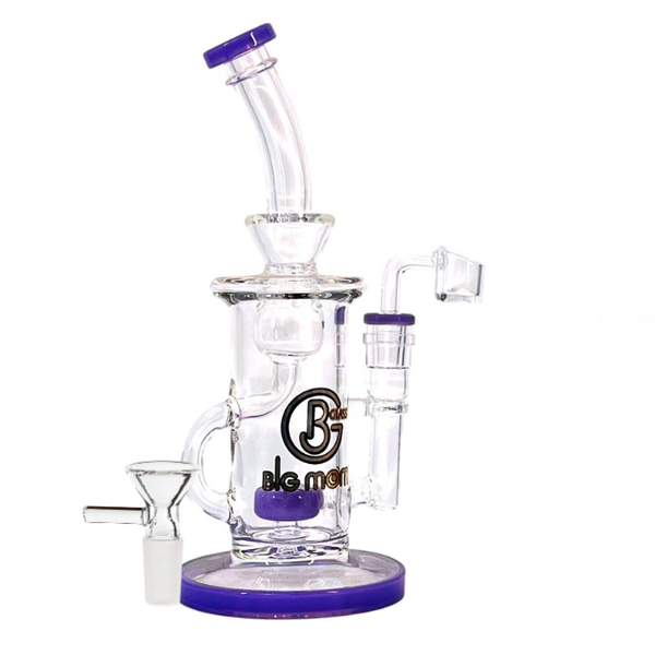 9" BIGMOM GEOMETRIC FROSTED GLASS DAB RIG