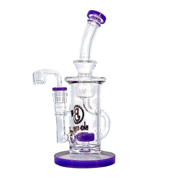 9" BIGMOM GEOMETRIC FROSTED GLASS DAB RIG