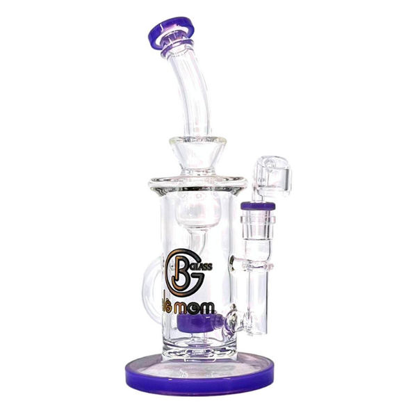 9" BIGMOM GEOMETRIC FROSTED GLASS DAB RIG