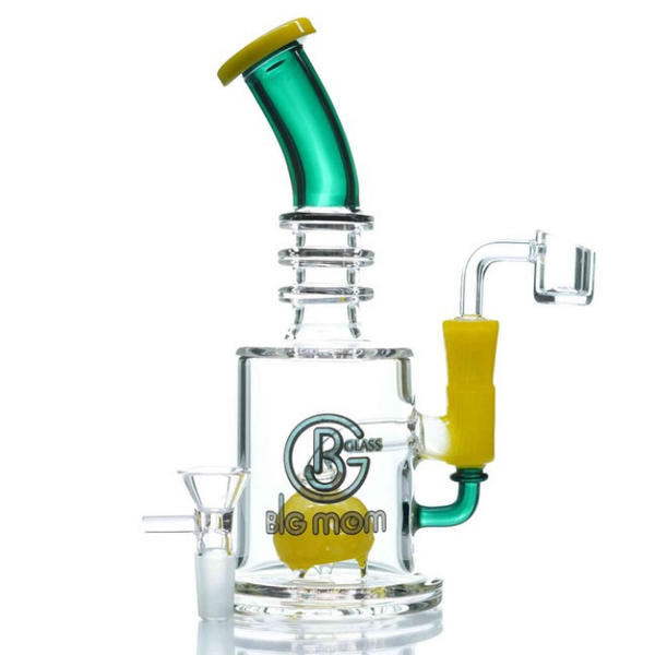 9" BIGMOM GLASS MULTI-ACCENTED DAB RIG