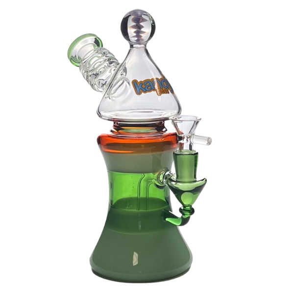 9" KANDY GLASS CONICAL DESIGN WATER PIPE