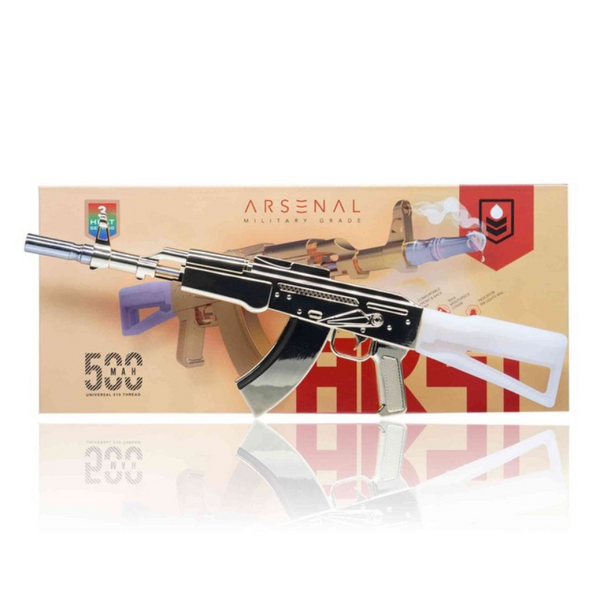 AK-47 Electric Nectar Collector Kit by Arsenal Gear  Introducing the AK-47 Electric Nectar Collector Kit by Arsenal Gear, the latest innovation in dabbing technology. This sleek device comes in five stunning finishes, from red camo to solid gold, offering both style and functionality.