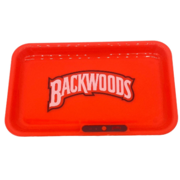 BACKWOOD LED GLOW ROLLING TRAY RED