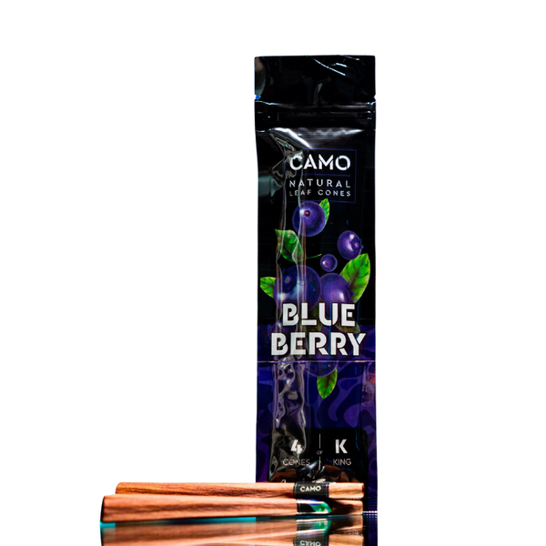 CAMO PRE-ROLLED CONES - 4 PACK SAMPLER – CAMO Natural Wraps BLUEBERRY