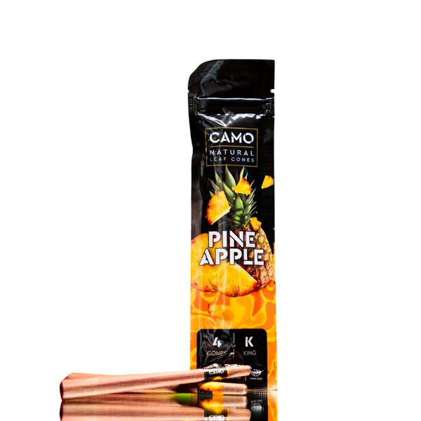 CAMO PRE-ROLLED CONES - 4 PACK SAMPLER – CAMO Natural Wraps PINEAPPLE 