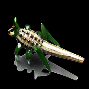 Cricket Glass Hand Pipe, a unique and visually stunning piece for your smoking collection. Crafted with intricate detail and designed for both function and display, this hand pipe is sure to impress.