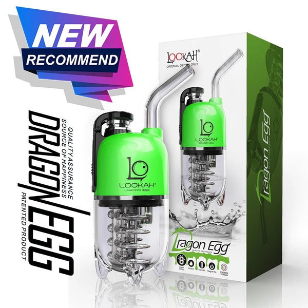 Introducing the LOOKAH Dragon Egg, a portable dab e-rig that takes your vaping experience to the next level. With its unique bottom bubbler design, compact shape, and special wax quartz coils, it offers unmatched convenience and performance