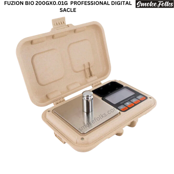 Fuzion BIO 200g x 0.01g Professional Digital Scale main image of the scale with all items 