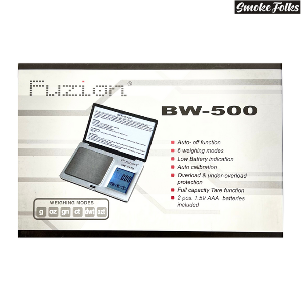 Fuzion BW-500 Professional Digital Scale front side box image 