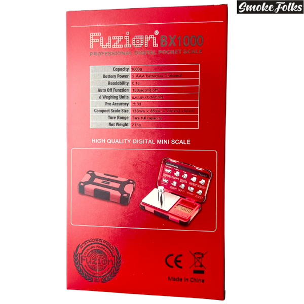 Fuzion BX-1000 Professional Digital Scale red color box image 