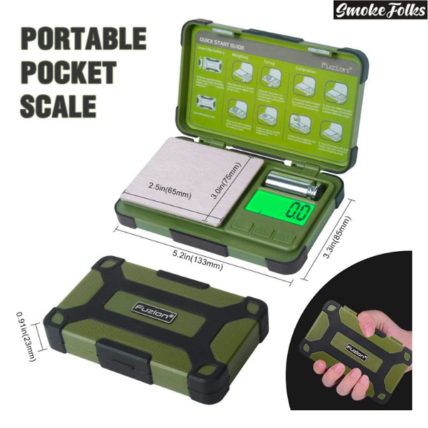 Fuzion BX-1000 Professional Digital Scale image showing measurement of the scale 