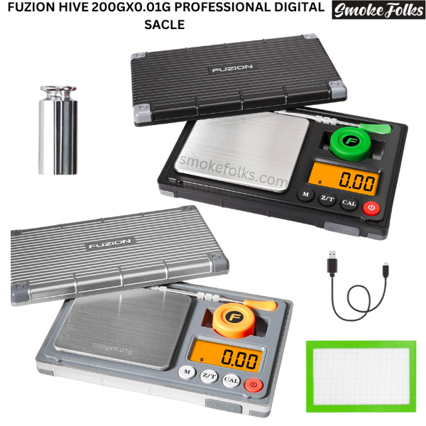 Fuzion Hive 200g x 0.01g Professional Digital Scale main image for black and silver scale 