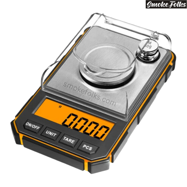 Fuzion PRO-50 X 0.001G Professional Digital Scale orange color main front side image 