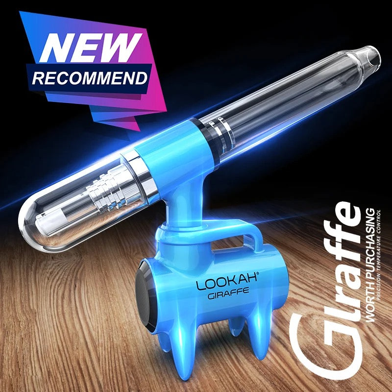 Introducing the Giraffe Electric Nectar Collector:  Glass Mouthpiece: Enjoy pure flavor and easy cleaning.