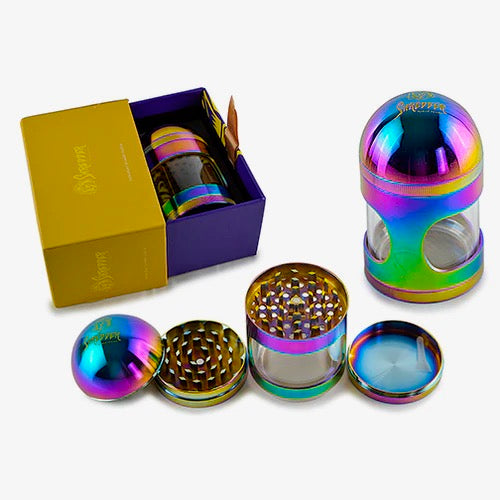 Shredder - Bullet Grinder (2.2")(55mm) Experience precision and power with the Shredder - Bullet Grinder. This 4-piece marvel features a Heavy Duty build, a compact 55mm size, and a bullet-inspired design for a grinding experience that packs a punch.