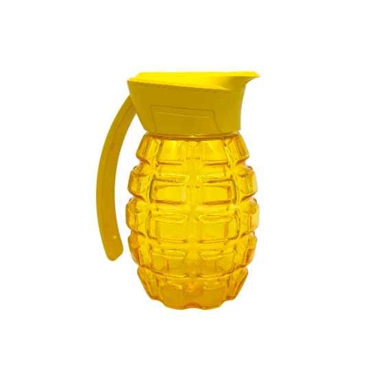 Arsenal Military Grenade Airtight Jar W/LED Light & Magnifying Glass yellow
