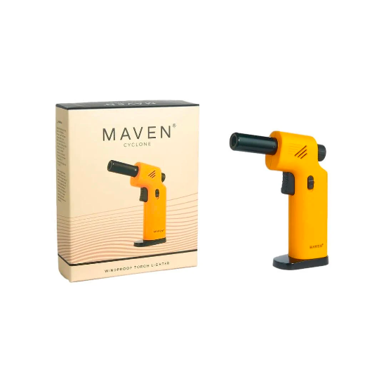 Introducing the latest sensation – the MAVEN Cyclone Tornado Premium Handheld Angled Single Jet Table Torch. A true game-changer, this torch combines elegance, power, and versatility, making it the perfect choice for aficionados who demand nothing but the best.